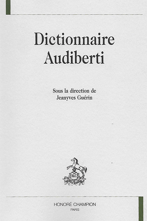 <p><em>« Hobereaute (La) »</em>, in <em>Dictionnaire Audiberti</em></p>
